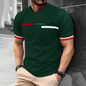 Men's 3D Digital Printing Short-sleeved T-shirt