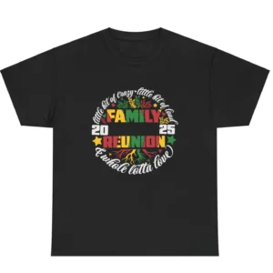 Family Reunion-a Little Crazy Printed Short Sleeve