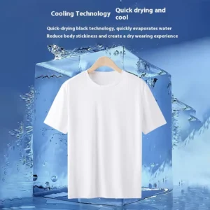 Ice Silk Mesh Short Sleeve Sports Casual