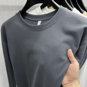 Long-staple Cotton Round Neck Extended Off-shoulder Bottoming Shirt For Me
