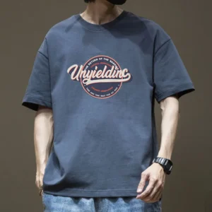 Men's Cotton Ins Round Neck Loose Top T-shirt
