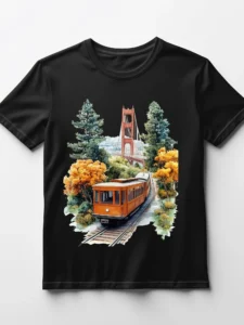 Men's Printed Short Sleeved T Shirt