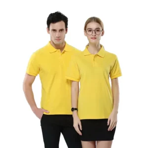 Mercerized Cotton Half Sleeve Culture Lapel Short Sleeve