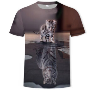Summer Animal Round Neck Short Sleeve