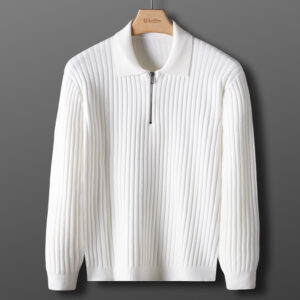 Autumn And Winter Leisure Slim-fit Handsome Sweater Half Zipper