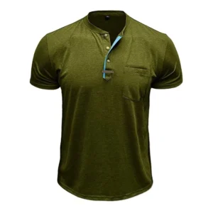 Summer European And American Men's Short Sleeve Casual Crew Neck Top