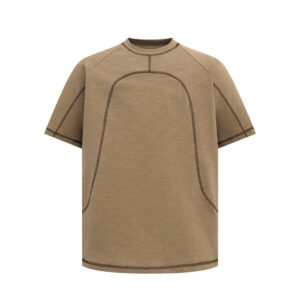 Topstitching Design Loose Short-sleeved T-shirt Men's Top
