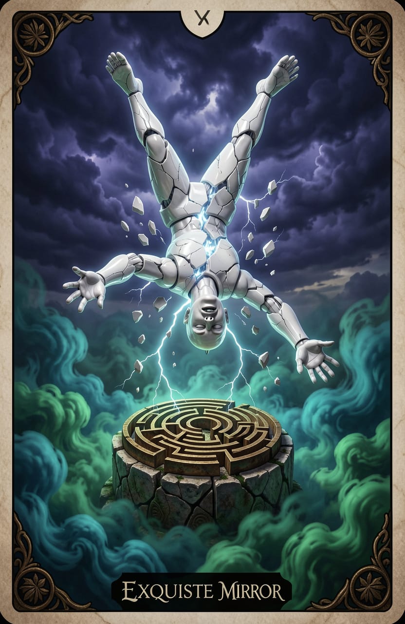 Falling dream meaning trading card