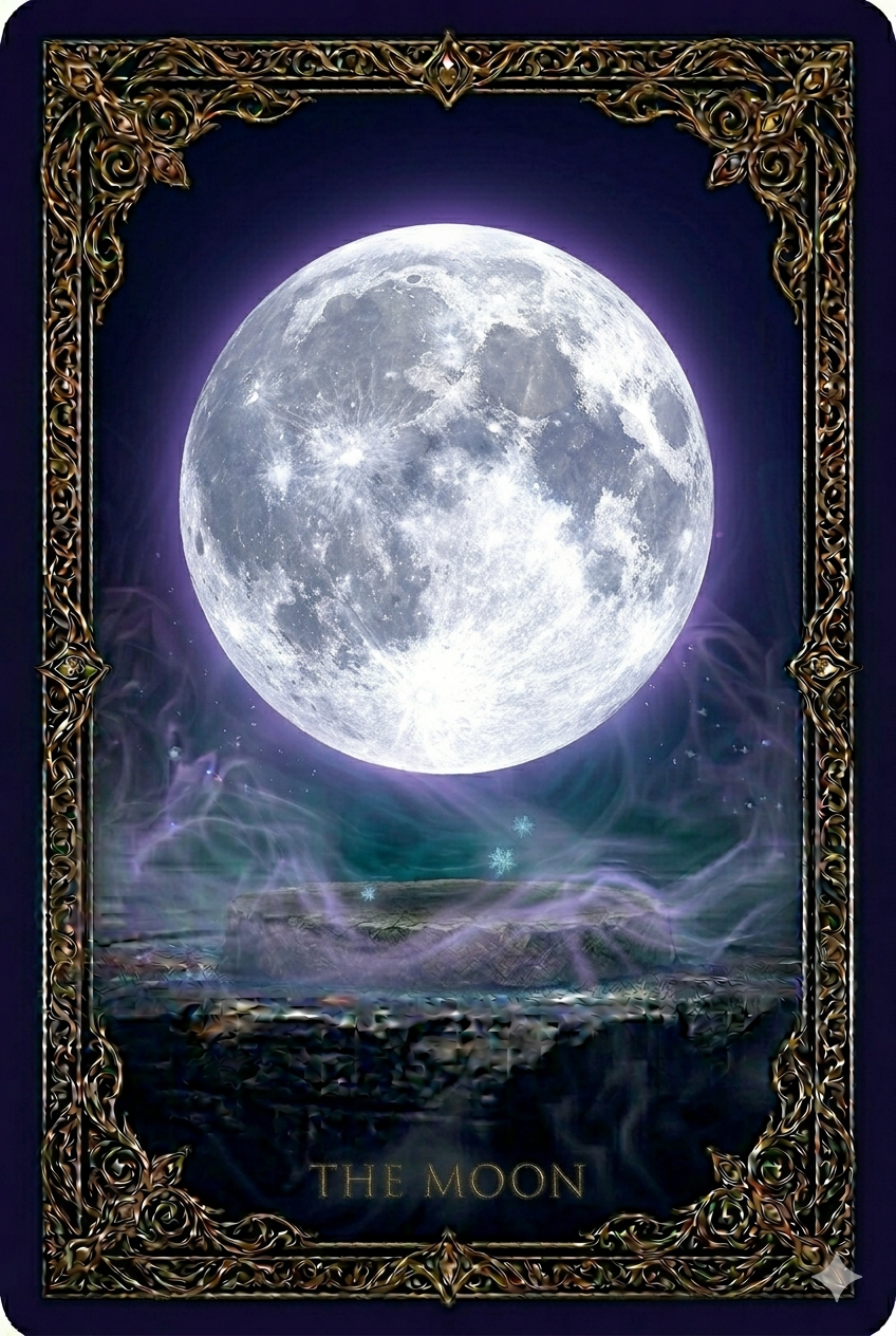 the moon dream meaning trading card