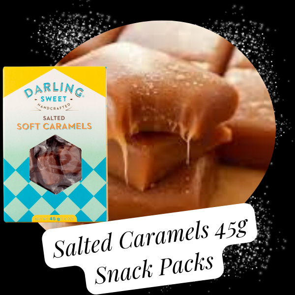 Salted Soft Caramels 45g snack pack box of 40