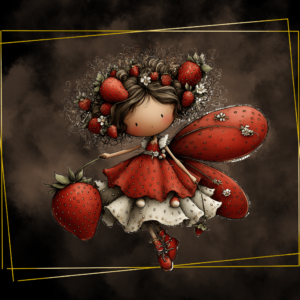 The Strawberry Winged Guardian Mouse Pad