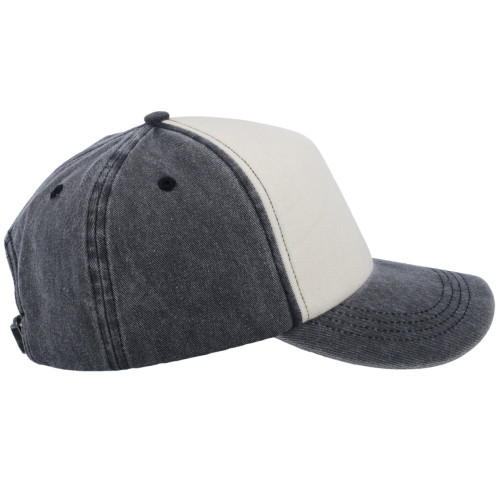 5-panel-vintage-washed-cap-black-stone-black-right