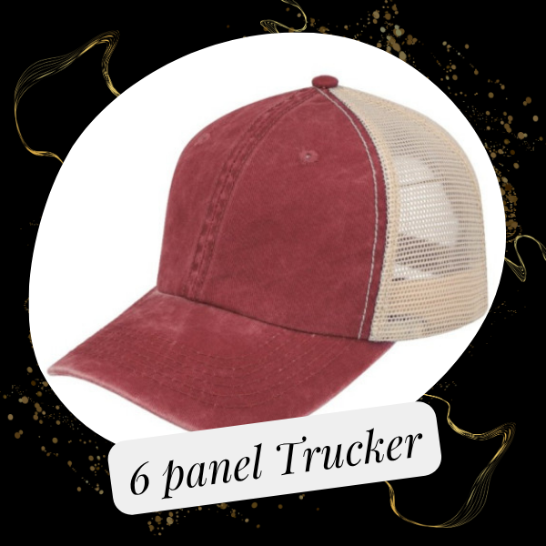 6 panel Trucker