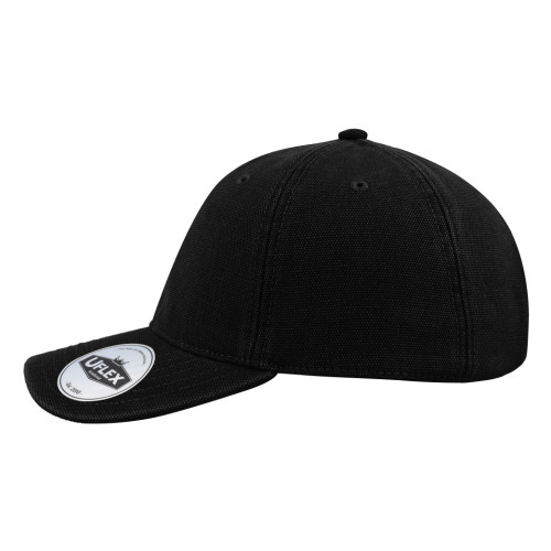 6p-washed-canvas-dad-cap-black-left