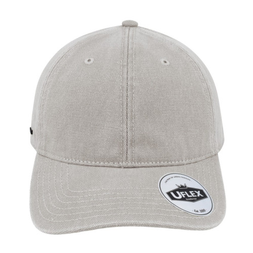 6p-washed-canvas-dad-cap-grey-front