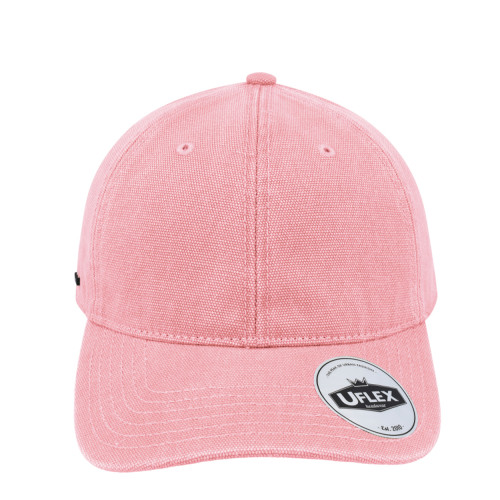 6p-washed-canvas-dad-cap-light-pink-front