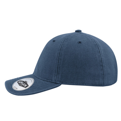 6p-washed-canvas-dad-cap-steel-blue-left