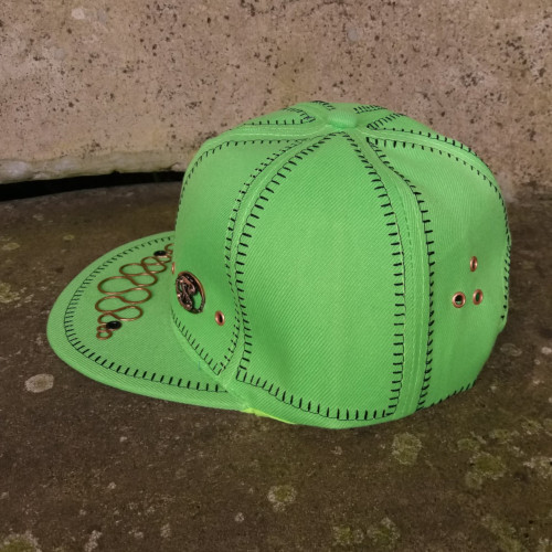 The Lime Dollar Snapback left