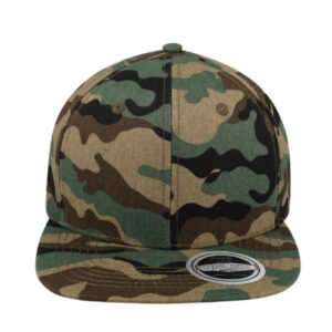 Uflex 6 Panel Flat Peak Snapback Cap - Camo/Camo