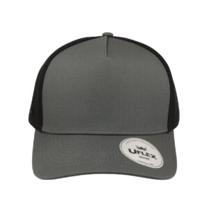 Uflex Classic Ultra-Lite 5 Panel Cap - Charcoal/Black