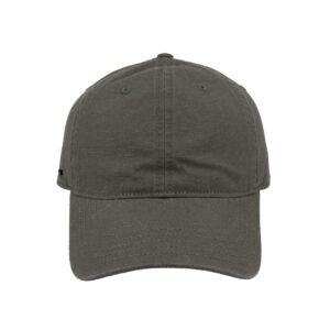 Washed Light Canvas Dad 6 Panel Cap - Charcoal