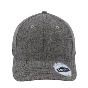 Uflex Laser Cut 6 Panel Baseball Cap - Grey
