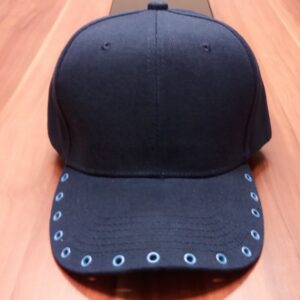 Navy & Light Blue Grommet Custom Cap (1)