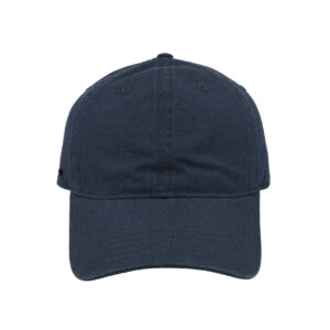 Washed Light Canvas Dad 6 Panel Cap - Navy
