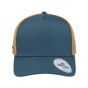 Uflex Classic Ultra-Lite 5 Panel Cap - Petrol/Khaki