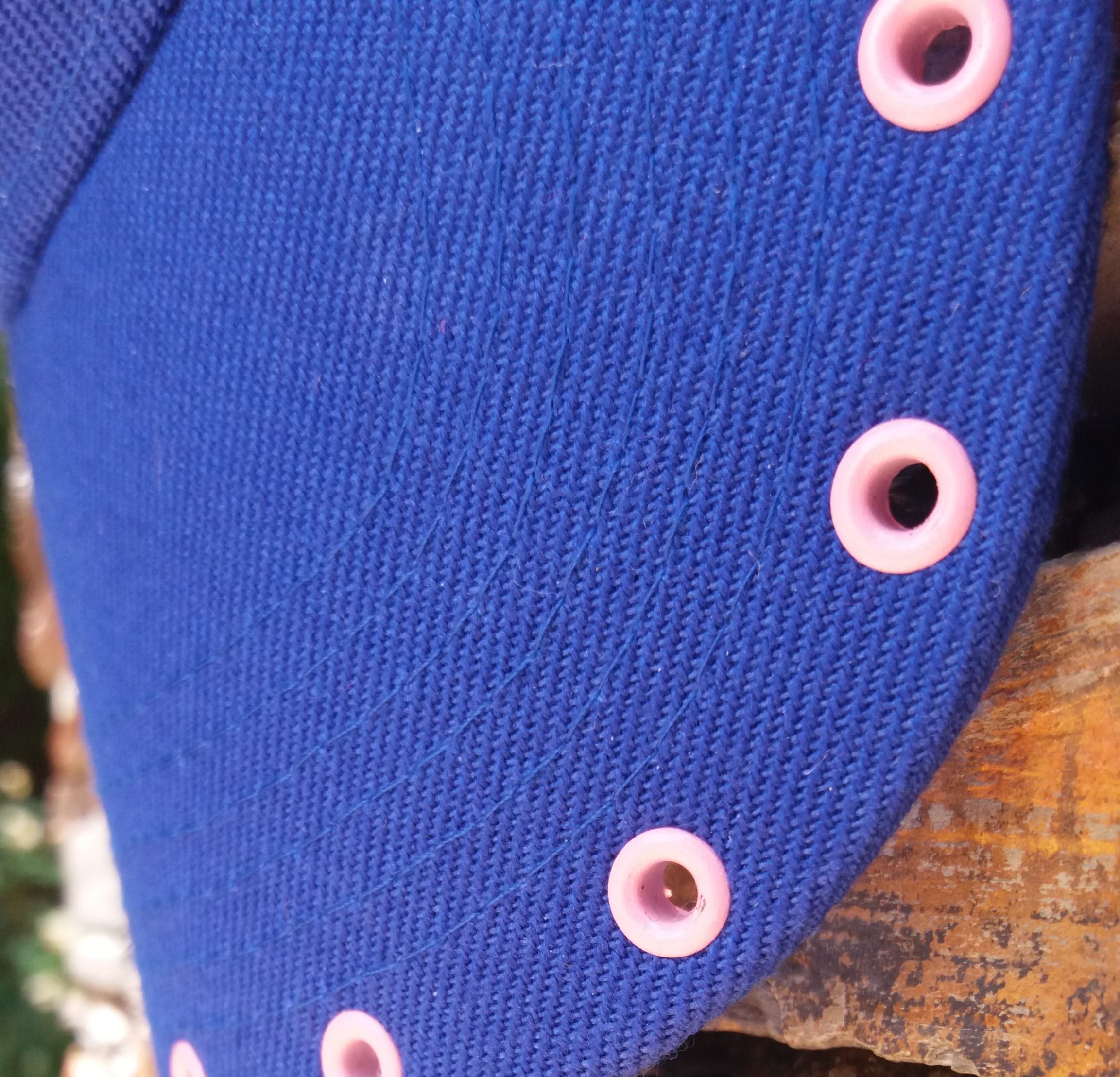 Royal Blue & Light Pink Grommet Custom Cap (2)