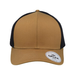 Uflex Classic Ultra-Lite 6 Panel Cap - Tan/Black