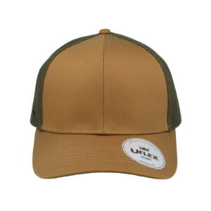 Uflex Classic Ultra-Lite 6 Panel Cap - Tan/Olive