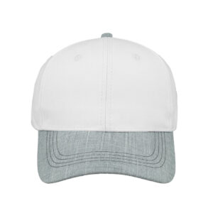 SA Two-Tone 6 Panel Cap - White/Snow Melange