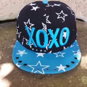 black-blue-xoxo-custom-cap (1)