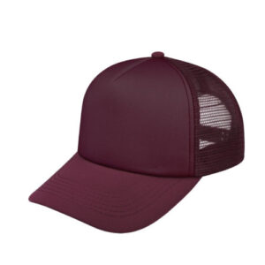 curved-peak-foam-trucker-cap-burgundy