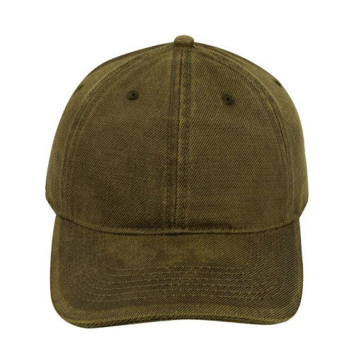 dual-tone-oil-skin-6-panel-cap-olive-front