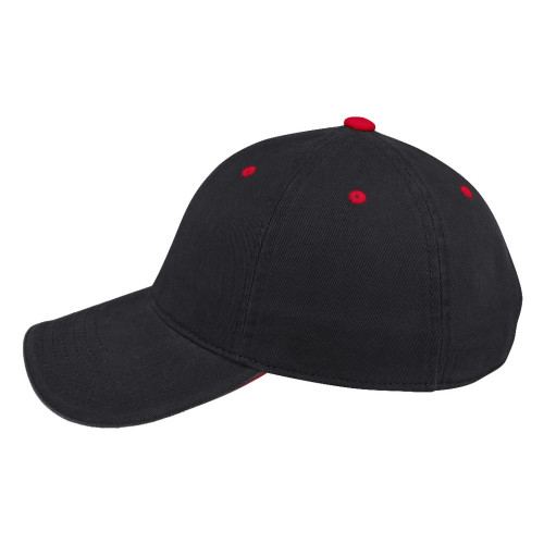 earth-life-6-panel-sandwich-peak-cap-black-red-left
