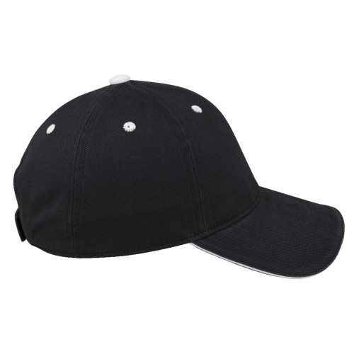 earth-life-6-panel-sandwich-peak-cap-black-white-right