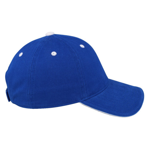 earth-life-6-panel-sandwich-peak-cap-royal-white-right