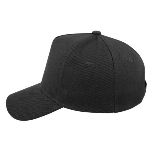 kiddies-5-panel-fade-resistant-curved-peak-cap-black-left