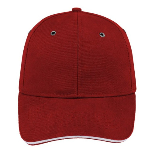 metal-sandwich-peak-cap-red-white-front