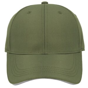 6 Panel Poly Ripstop Cap - Olive