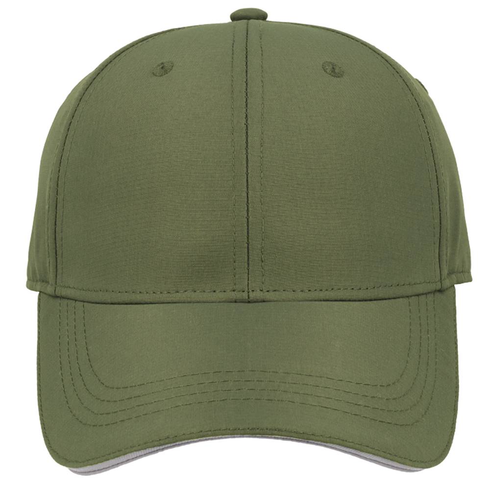 6 Panel Poly Ripstop Cap - Olive