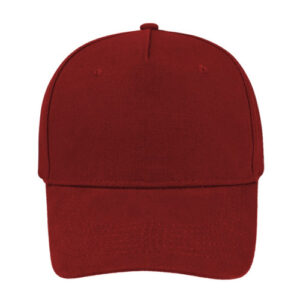 super-5-panel-cotton-cap-red-front