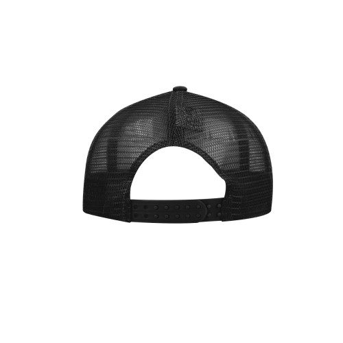 uflex-5-panel-curved-peak-trucker-snapback-cap-black-black-back