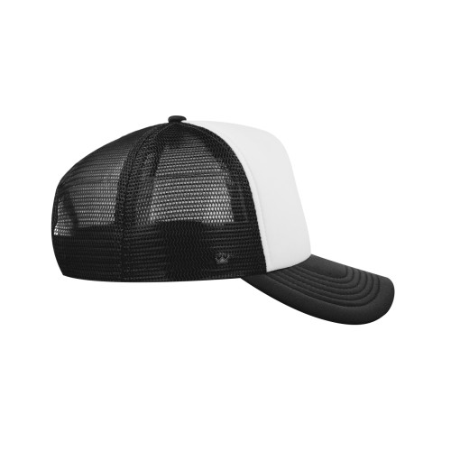 uflex-5-panel-curved-peak-trucker-snapback-cap-black-white-right