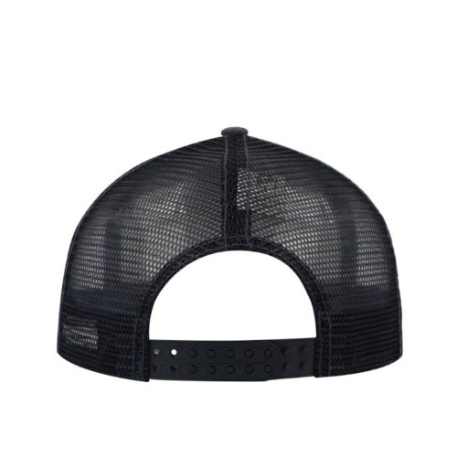 uflex-5-panel-curved-peak-trucker-snapback-cap-charcoal-melange-black-back