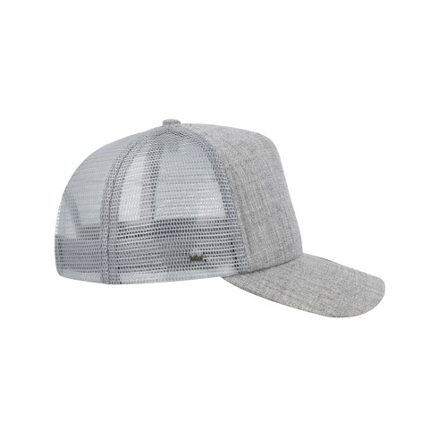 uflex-5-panel-curved-peak-trucker-snapback-cap-grey-melange-grey-right