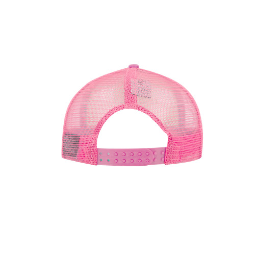 uflex-5-panel-curved-peak-trucker-snapback-cap-pink-pink-back