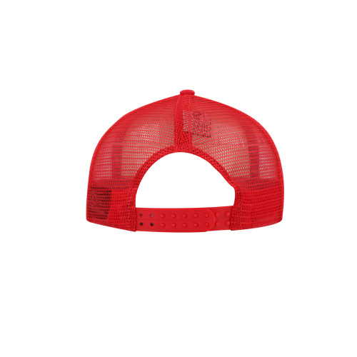 uflex-5-panel-curved-peak-trucker-snapback-cap-red-white-back